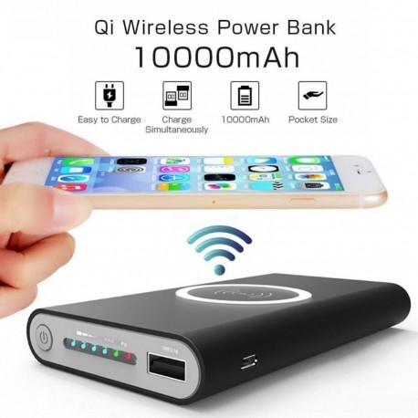 Bonai Power Bank 10 000 mAh cargador portátil de batería externa con  linterna y 5 celdas de batería para teléfonos inteligentes y tabletas con  Apple