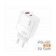 B.F. Cargador GaN PD 65W Dual Ports - D130B